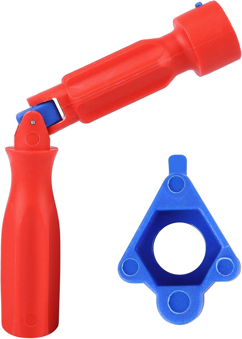 linbenanono Toilet Seat Fitting Tool, 10/13/17mm Toilet Seat Repair Wrench, Professional Universal Plastic High-Strength Installation Tool - Image 1